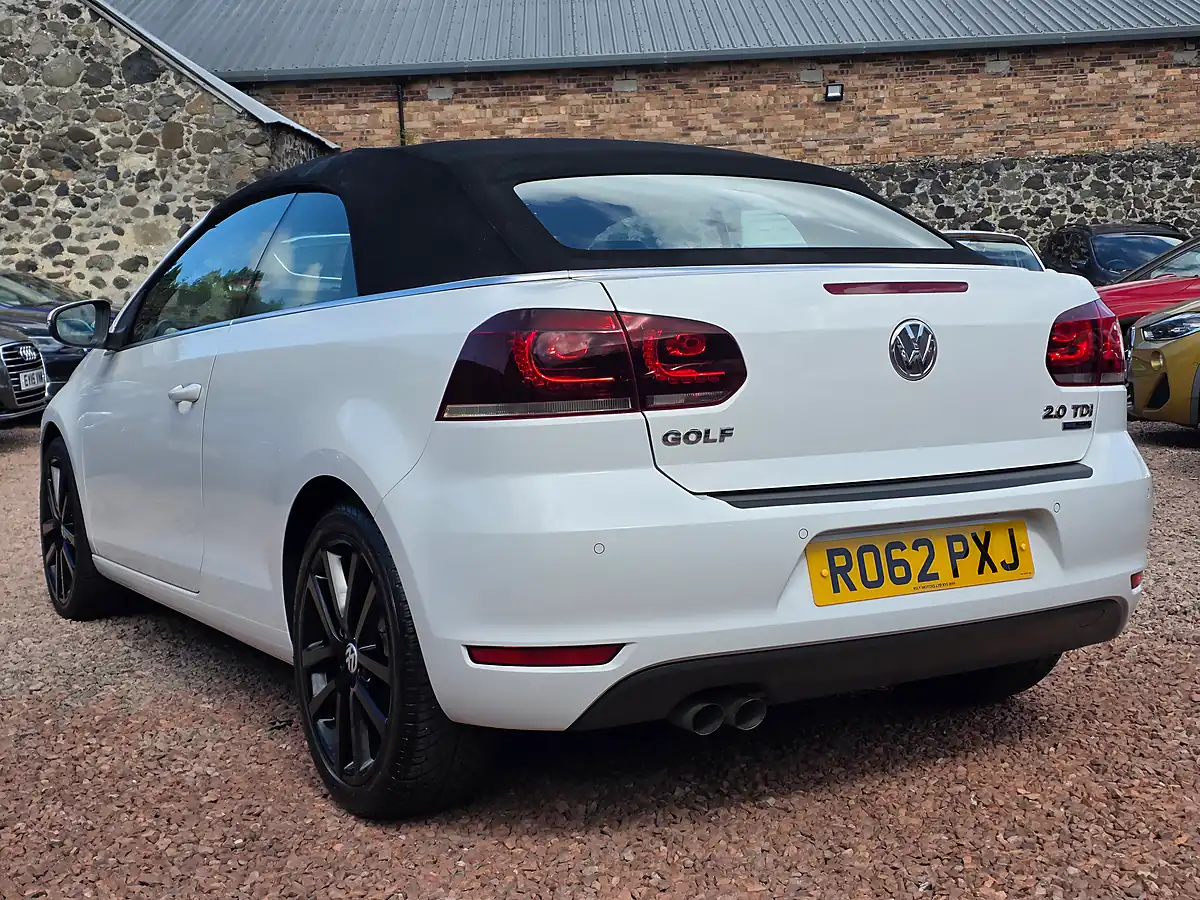 Used 2012 Volkswagen Golf GT Cabriolet White - Interior and Exterior details 9