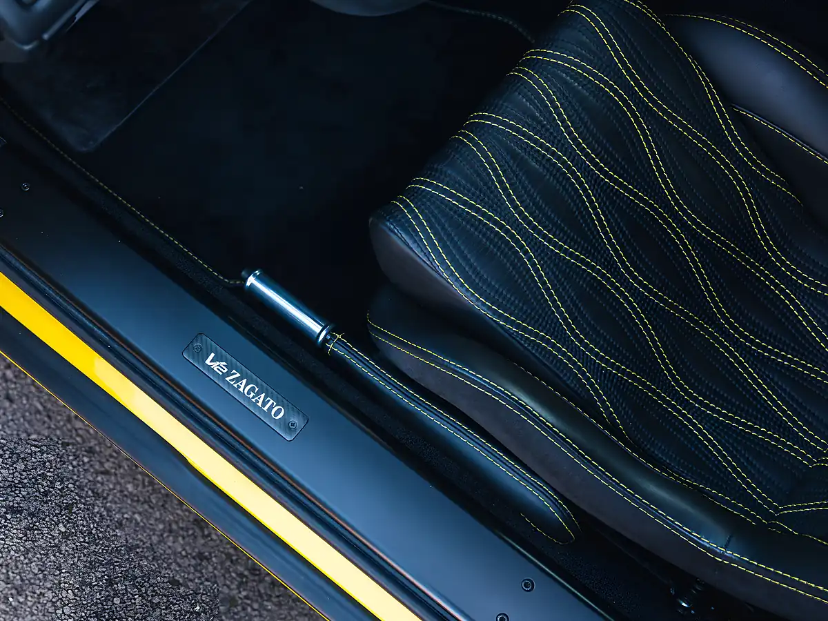 Used 2013 Aston Martin V12 Zagato Sunburst Yellow - Interior and Exterior details 19
