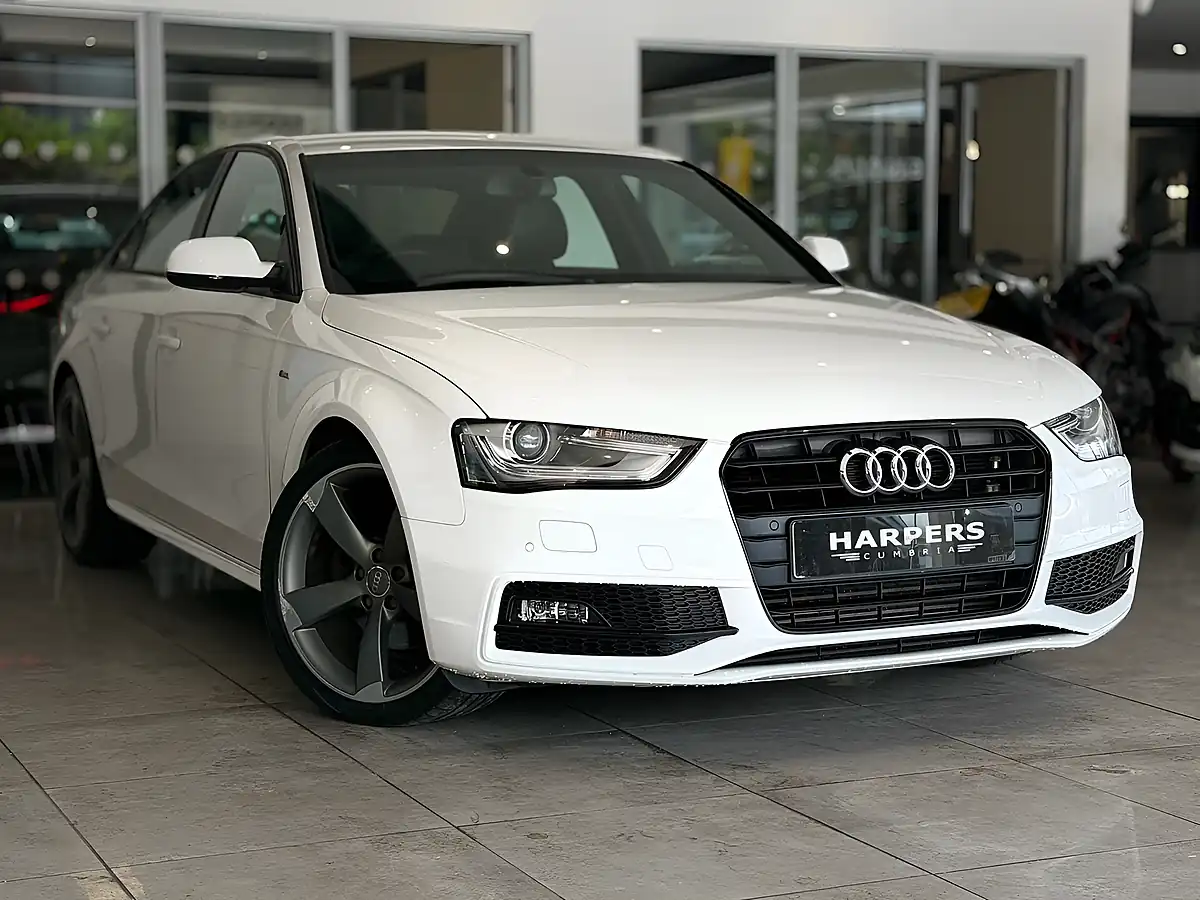 Used 2013 Audi A4 Black Edition White - Front View