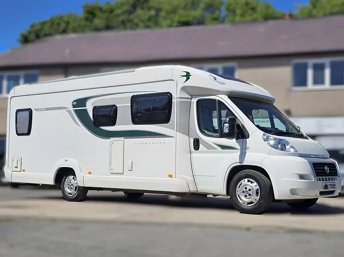 Used 2013 Bessacarr E584 Low Profile Coachbuilt - Front View