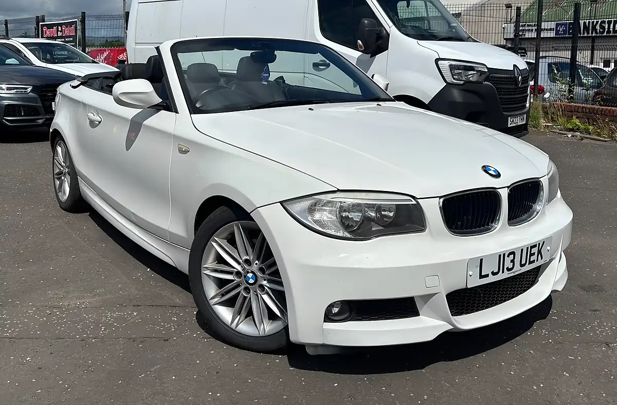 Used 2013 BMW 1 Series M Sport White - Front View