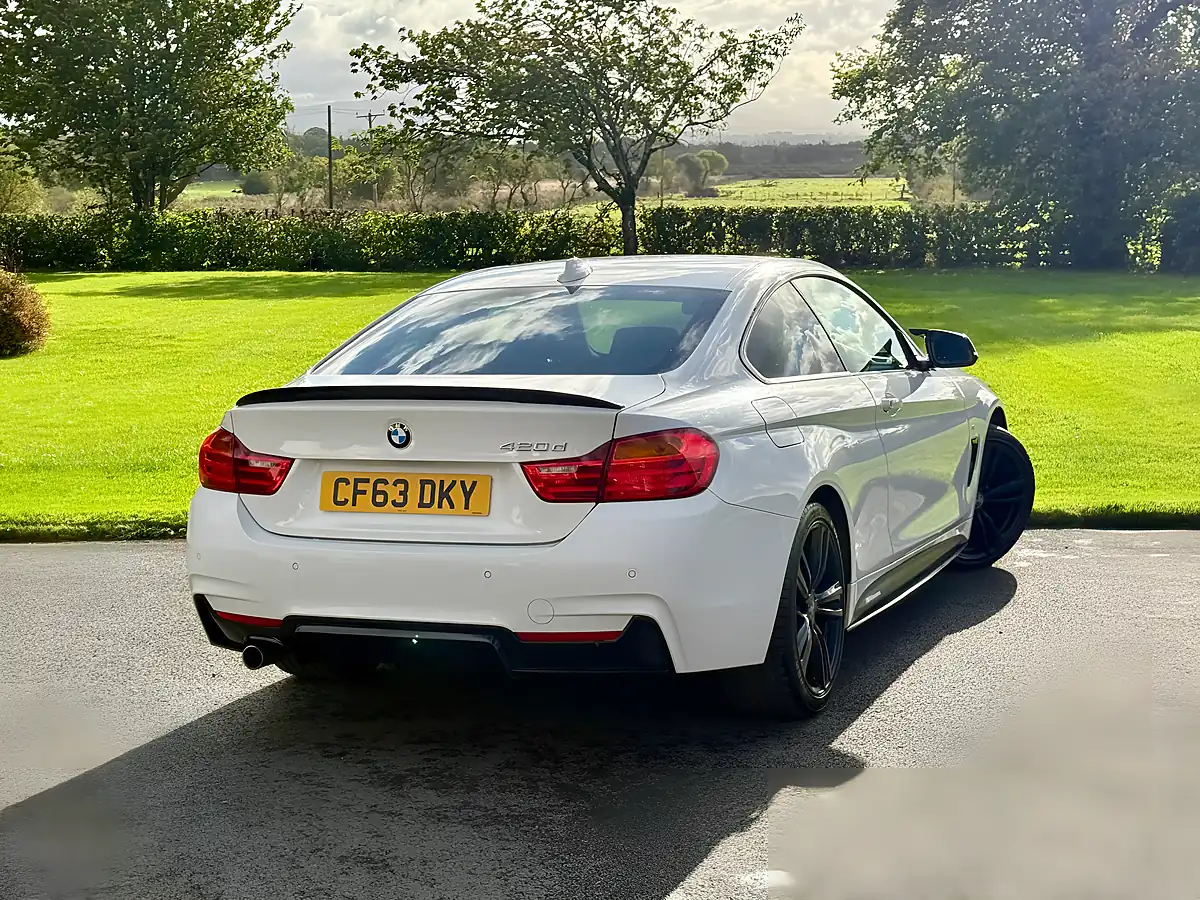 Used 2013 BMW 4 Series M-Sport Coupe White - Interior and Exterior details 4
