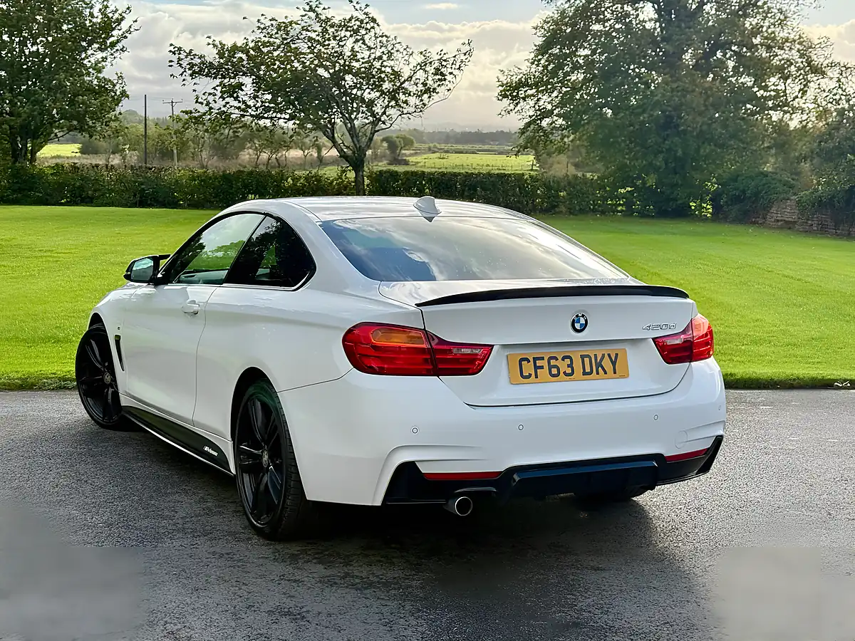 Used 2013 BMW 4 Series M-Sport Coupe White - Interior and Exterior details 6