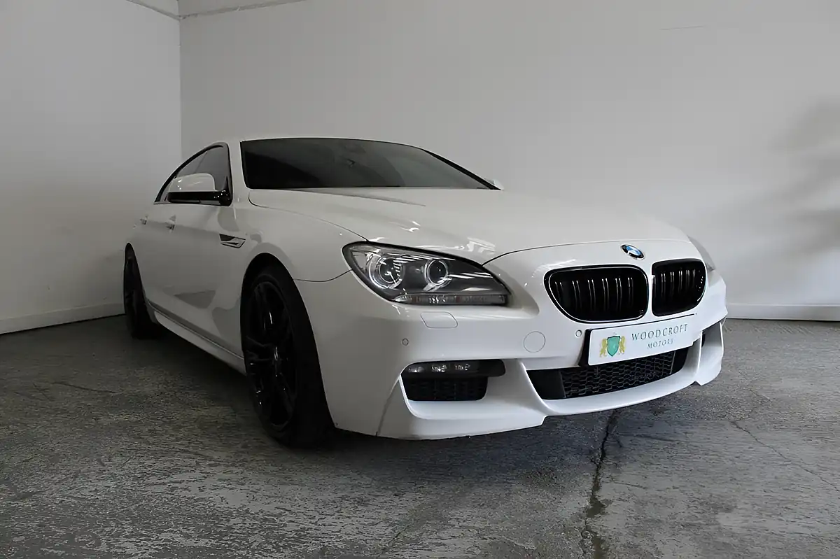 Used 2013 BMW 6 Series Gran Coupe M Sport White - Front View