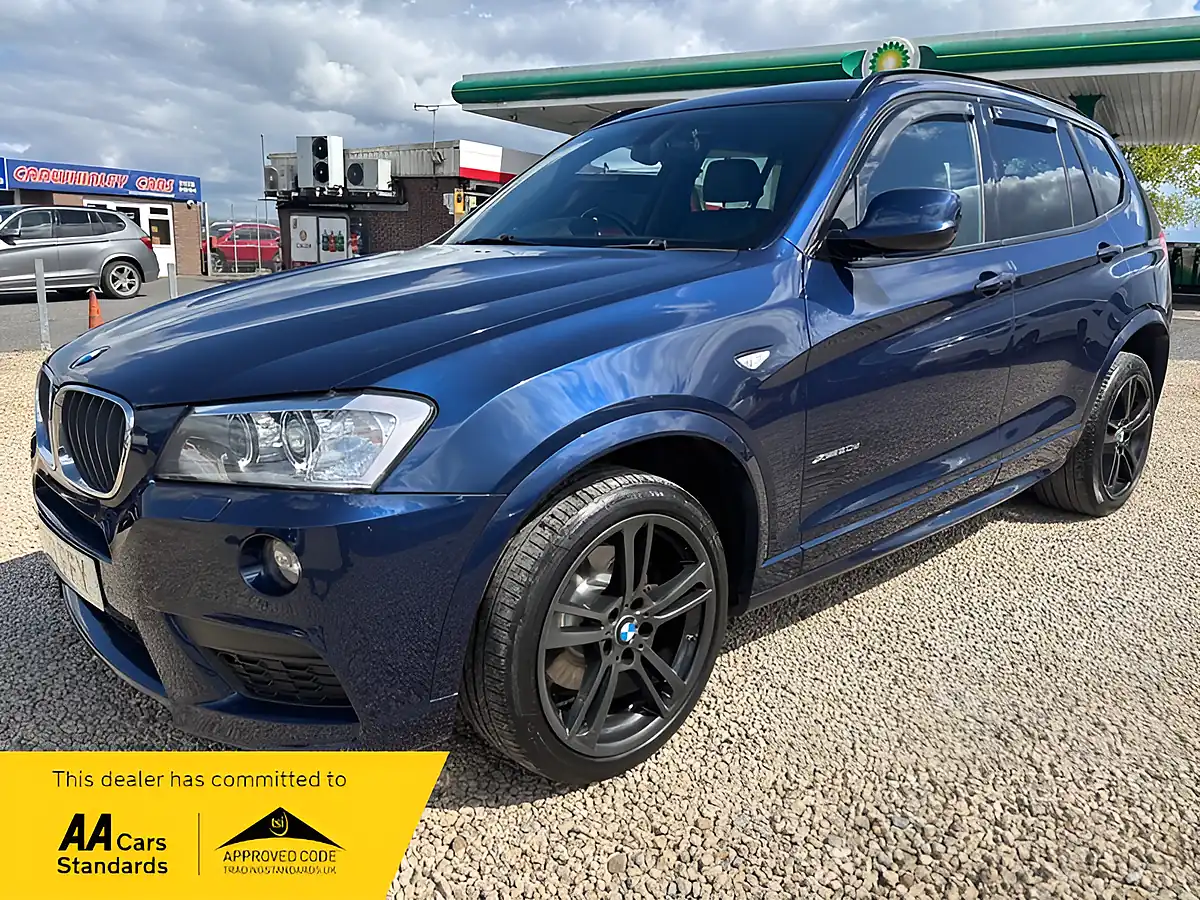 Used 2013 BMW X3 M Sport Deep Sea Blue Met - Front View