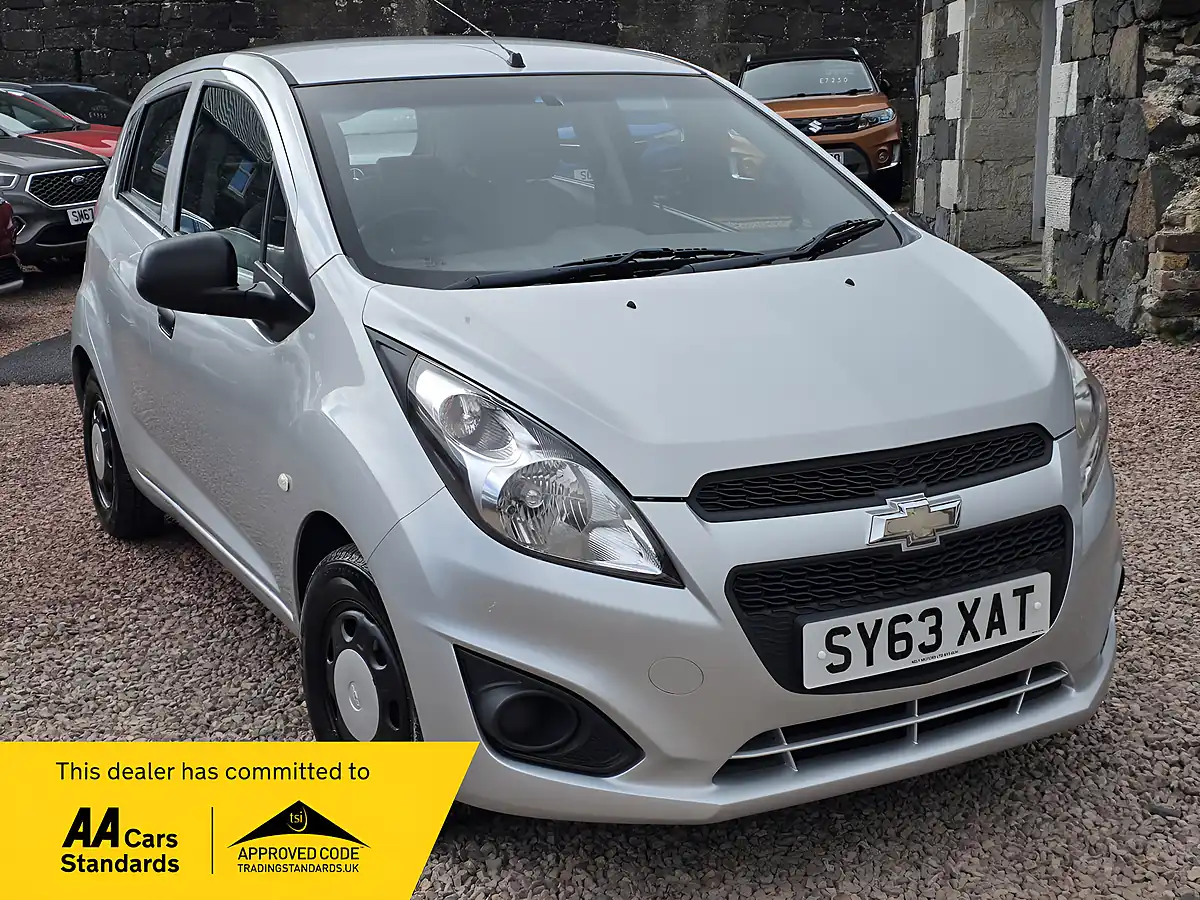 Used 2013 Chevrolet Spark Ls Silver - Front View