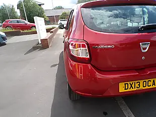 Used 2013 Dacia Sandero Ambiance Red - Interior and Exterior details 9