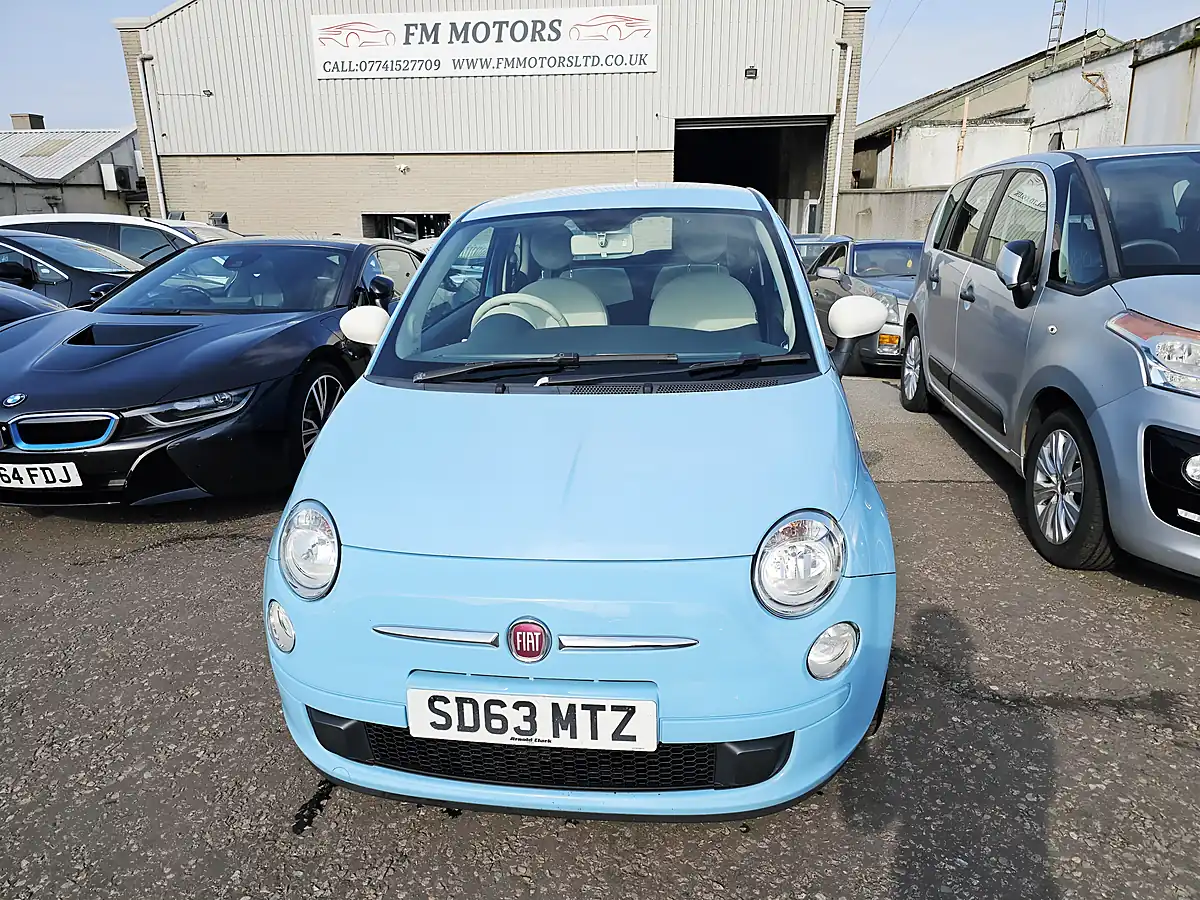 Used 2013 Fiat 500 Colour Therapy Blue - Front View