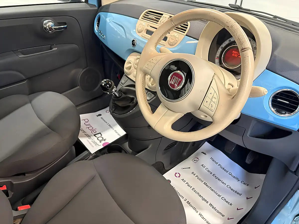 Used 2013 Fiat 500 Lounge Blue - Interior and Exterior details 19