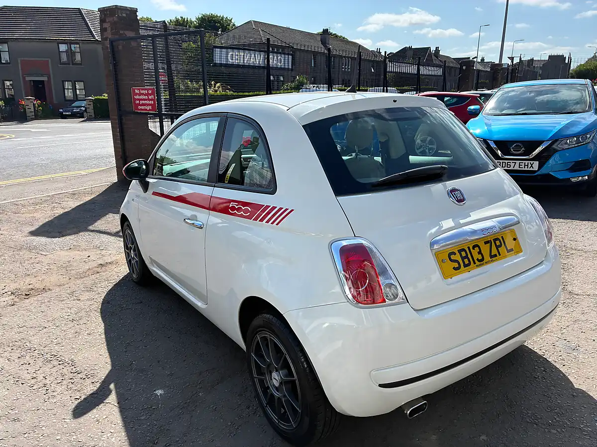 Used 2013 Fiat 500 Pop White - Interior and Exterior details 5
