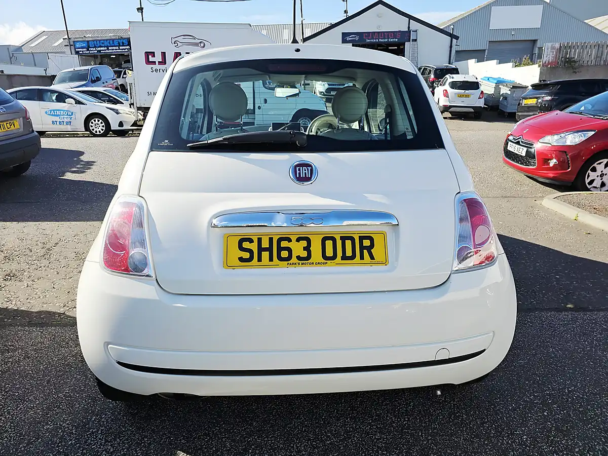 Used 2013 Fiat 500 Pop White - Interior and Exterior details 4