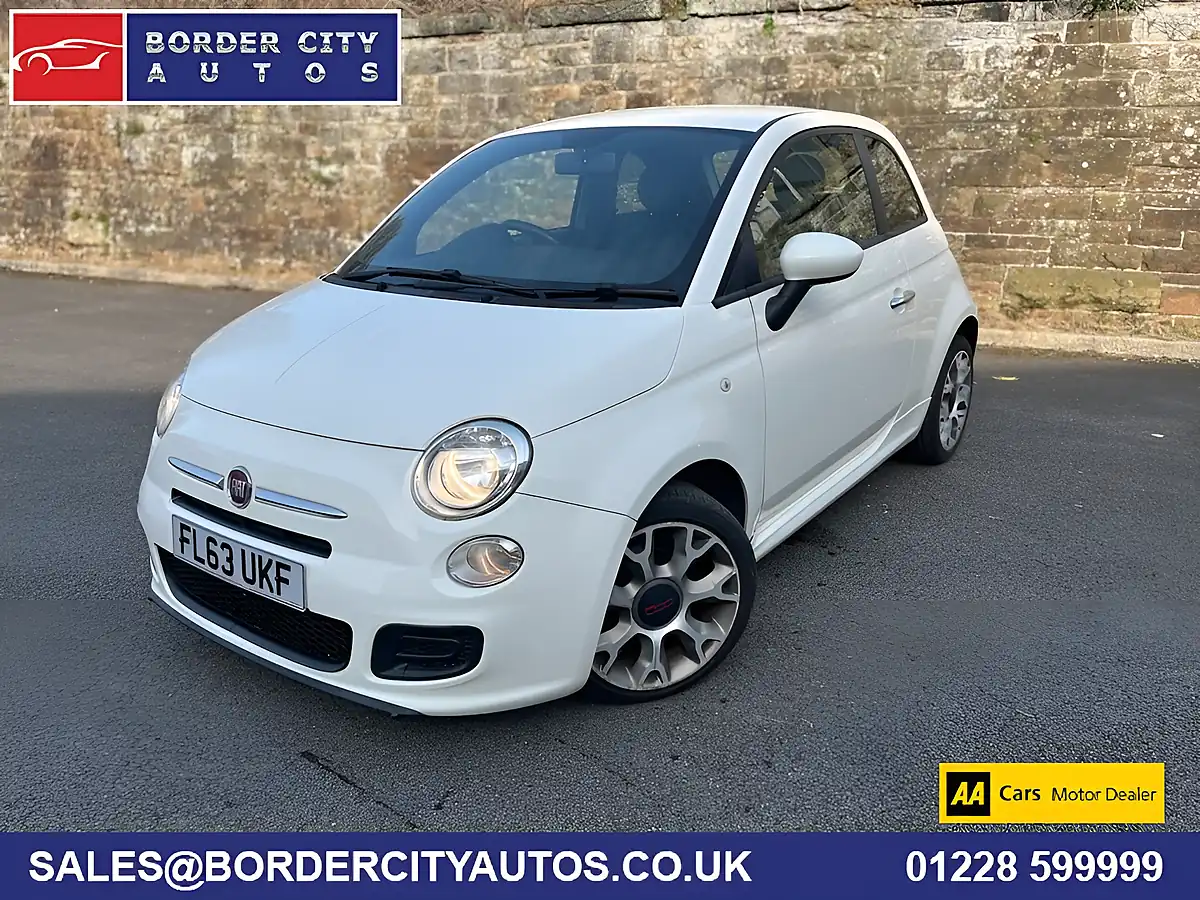 Used 2013 Fiat 500 S White - Front View