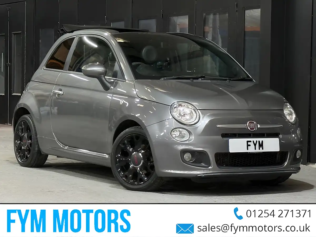 Used 2013 Fiat 500c S Grey - Front View