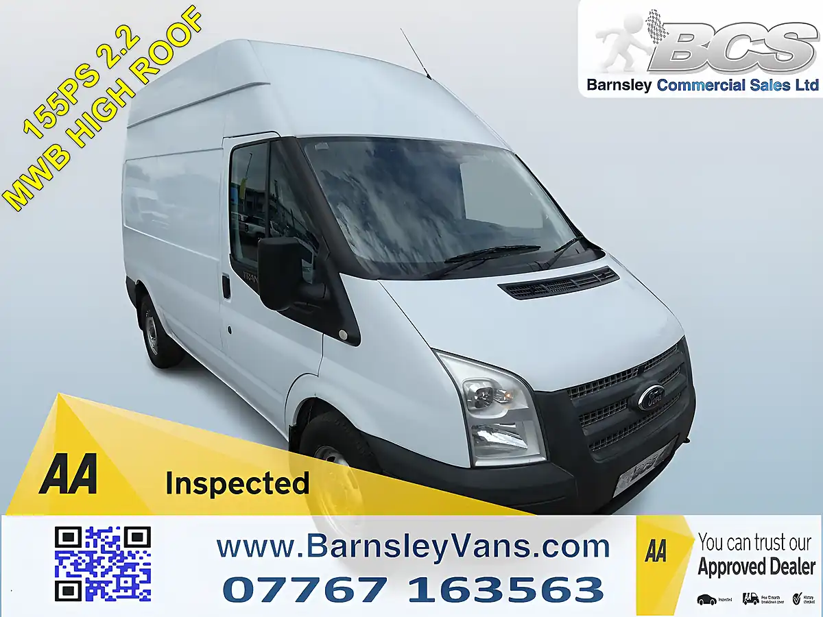 Used 2013 Ford Transit 350 Mwb High Roof White - Front View