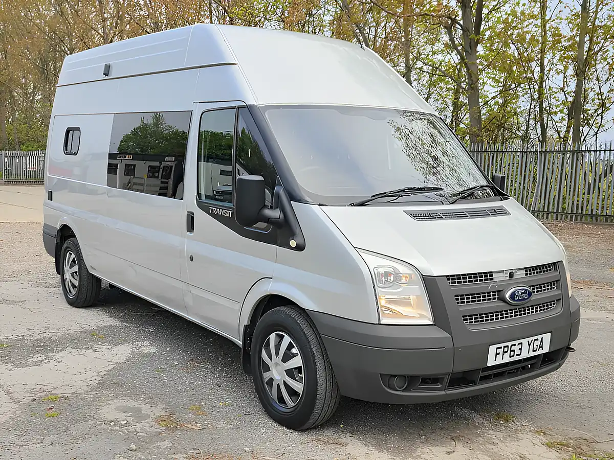 Used 2013 Ford Transit 350 Trend Panel Van Silver - Front View