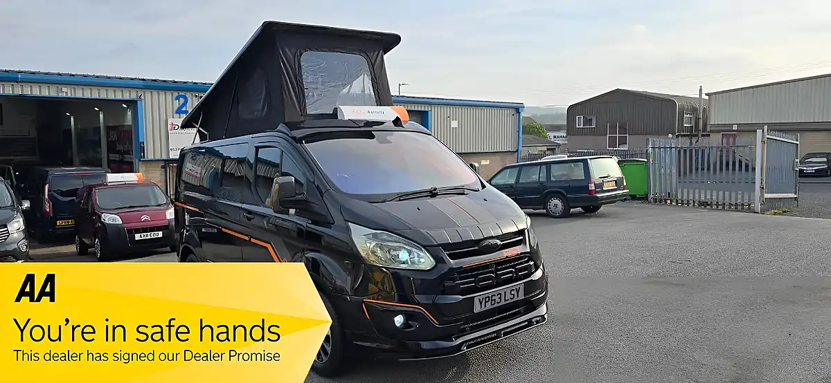 Used 2013 Ford Transit Custom Campervan Black - Front View