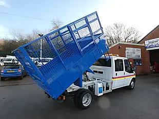 Used 2013 Ford Transit Double Cab Caged Tipper White - Interior and Exterior details 20
