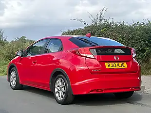 Used 2013 Honda Civic Ex Red - Interior and Exterior details 7
