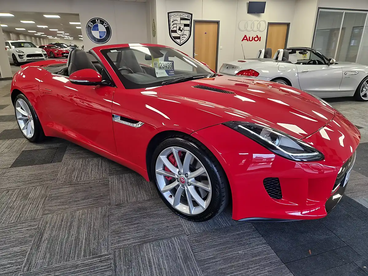 Used 2013 Jaguar F-Type S Red - Interior and Exterior details 2