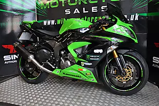 Used 2013 Kawasaki ZX636-R Wibsey Motorcycles Green - Interior and Exterior details 14