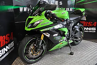 Used 2013 Kawasaki ZX636-R Wibsey Motorcycles Green - Interior and Exterior details 2