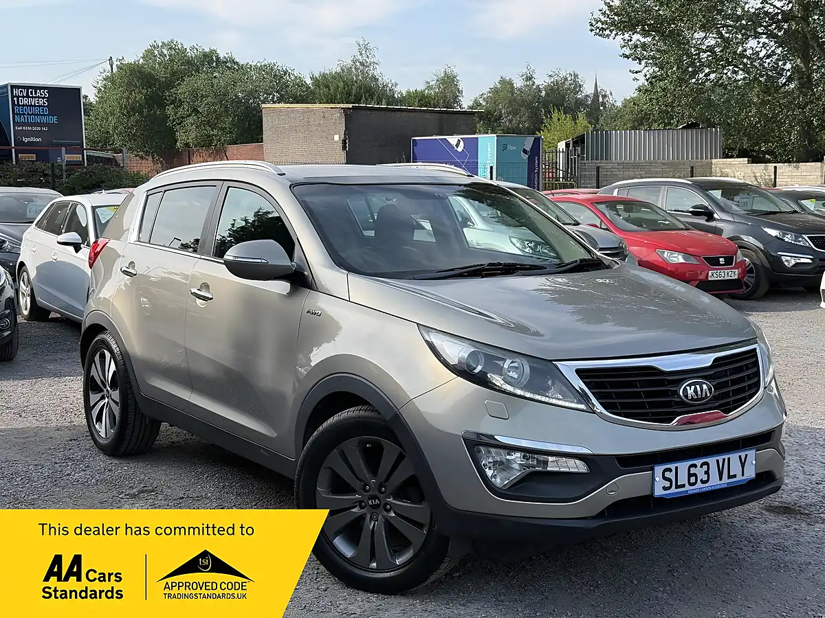 Used 2013 Kia Sportage KX-3 Silver - Front View