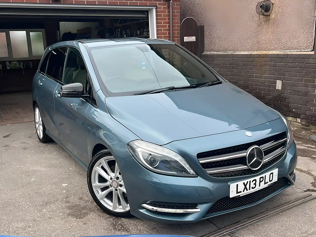 Used 2013 Mercedes B-Class Sport Aqua Blue Metallic - Front View