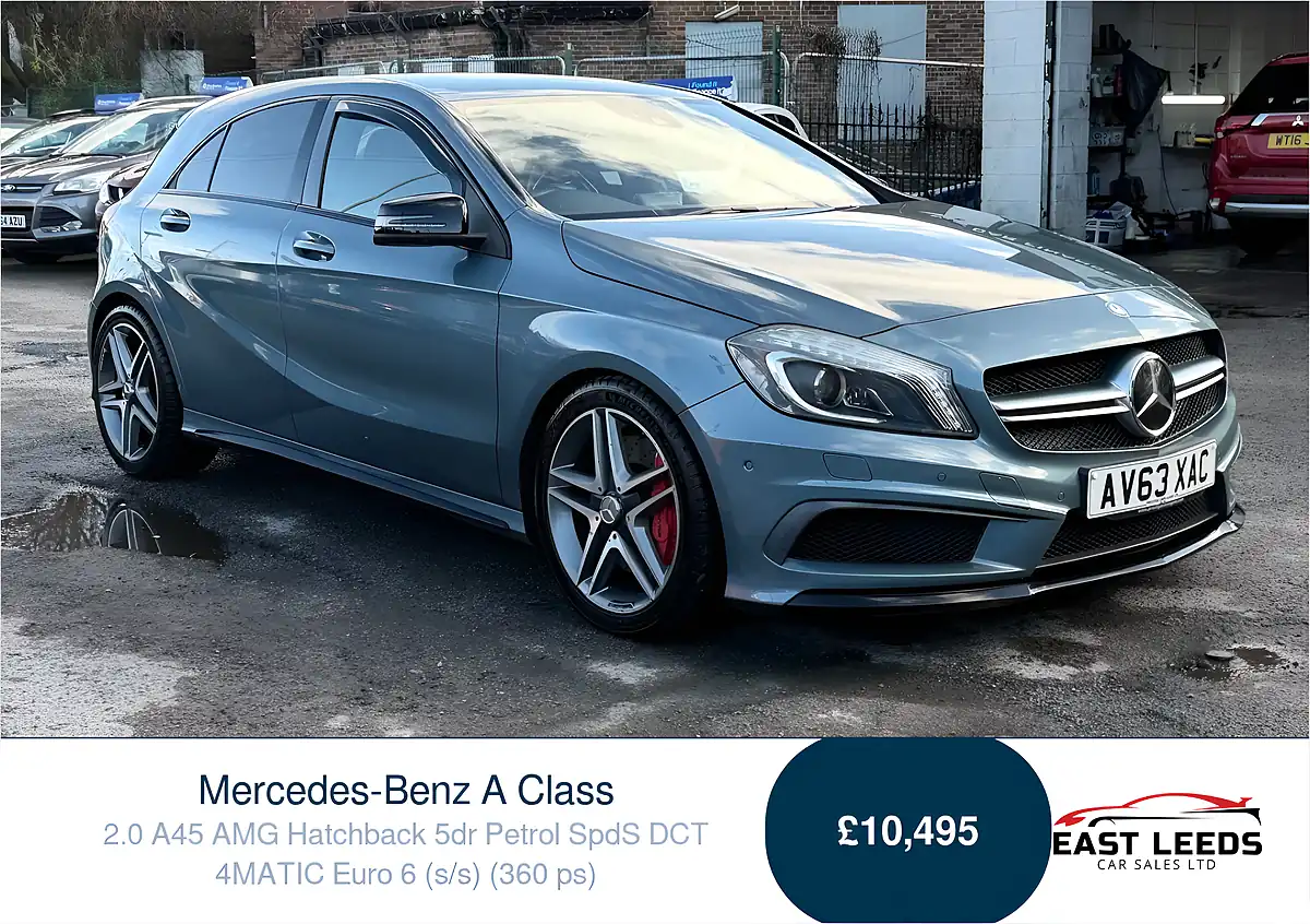 Used 2013 Mercedes-Benz a Class A45 AMG South Seas Blue - Front View