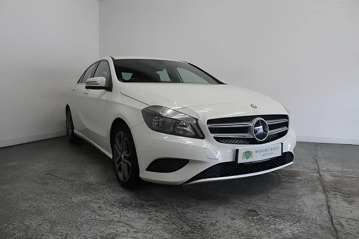 Used 2013 Mercedes-Benz a Class Sport White - Front View