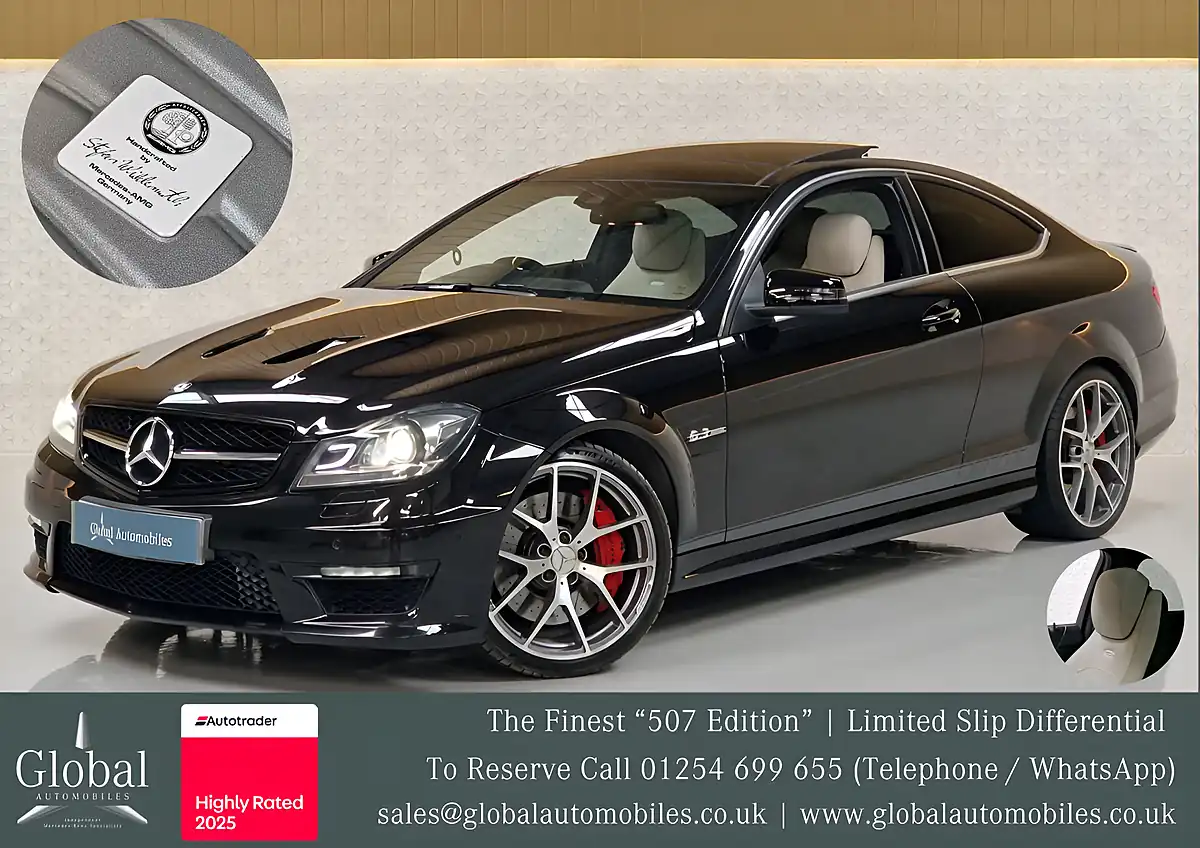 Used 2013 Mercedes-Benz C-Class 507 Edition Coupe Obsidian Black - Front View