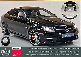 Used 2013 Mercedes-Benz C-Class 507 Edition Coupe Obsidian Black - Interior and Exterior details 3