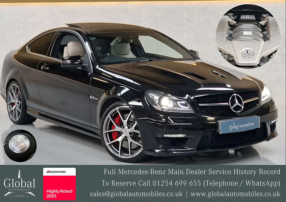 Used 2013 Mercedes-Benz C-Class 507 Edition Coupe Obsidian Black - Interior and Exterior details 3