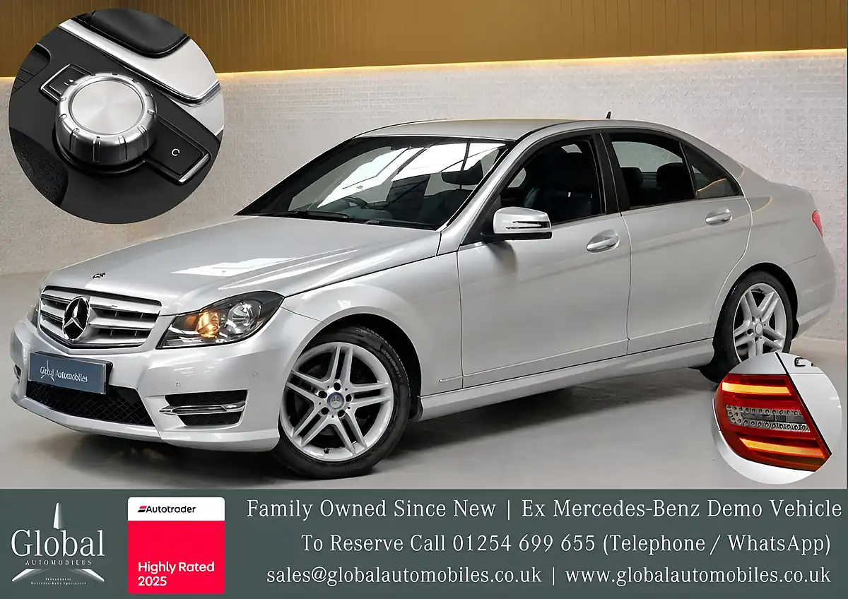 Used 2013 Mercedes-Benz C-Class AMG Sport Iridium Silver - Front View