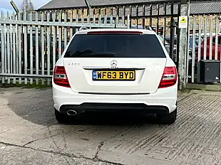 Used 2013 Mercedes-Benz C Class AMG Sport Plus White - Interior and Exterior details 11