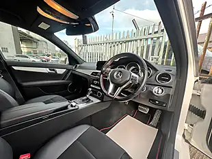 Used 2013 Mercedes-Benz C Class AMG Sport Plus White - Interior and Exterior details 14