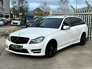 Used 2013 Mercedes-Benz C Class AMG Sport Plus White - Interior and Exterior details 3