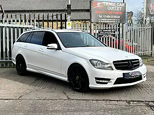Used 2013 Mercedes-Benz C Class AMG Sport Plus White - Interior and Exterior details 4