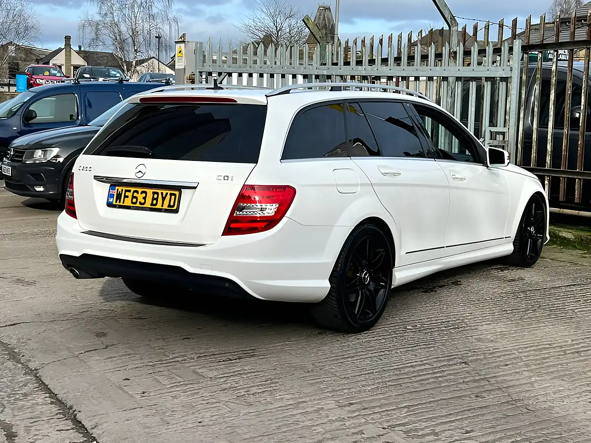 Used 2013 Mercedes-Benz C Class AMG Sport Plus White - Interior and Exterior details 9