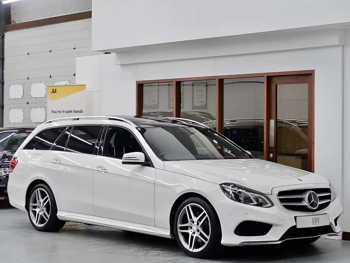 Used 2013 Mercedes-Benz E Class AMG Estate White - Front View