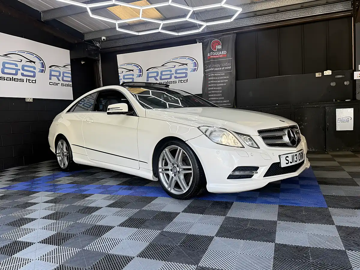 Used 2013 Mercedes-Benz E Class AMG Line Premium Plus Pearlescent White - Interior and Exterior details 2