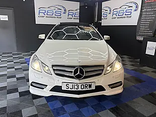 Used 2013 Mercedes-Benz E Class AMG Line Premium Plus Pearlescent White - Interior and Exterior details 4