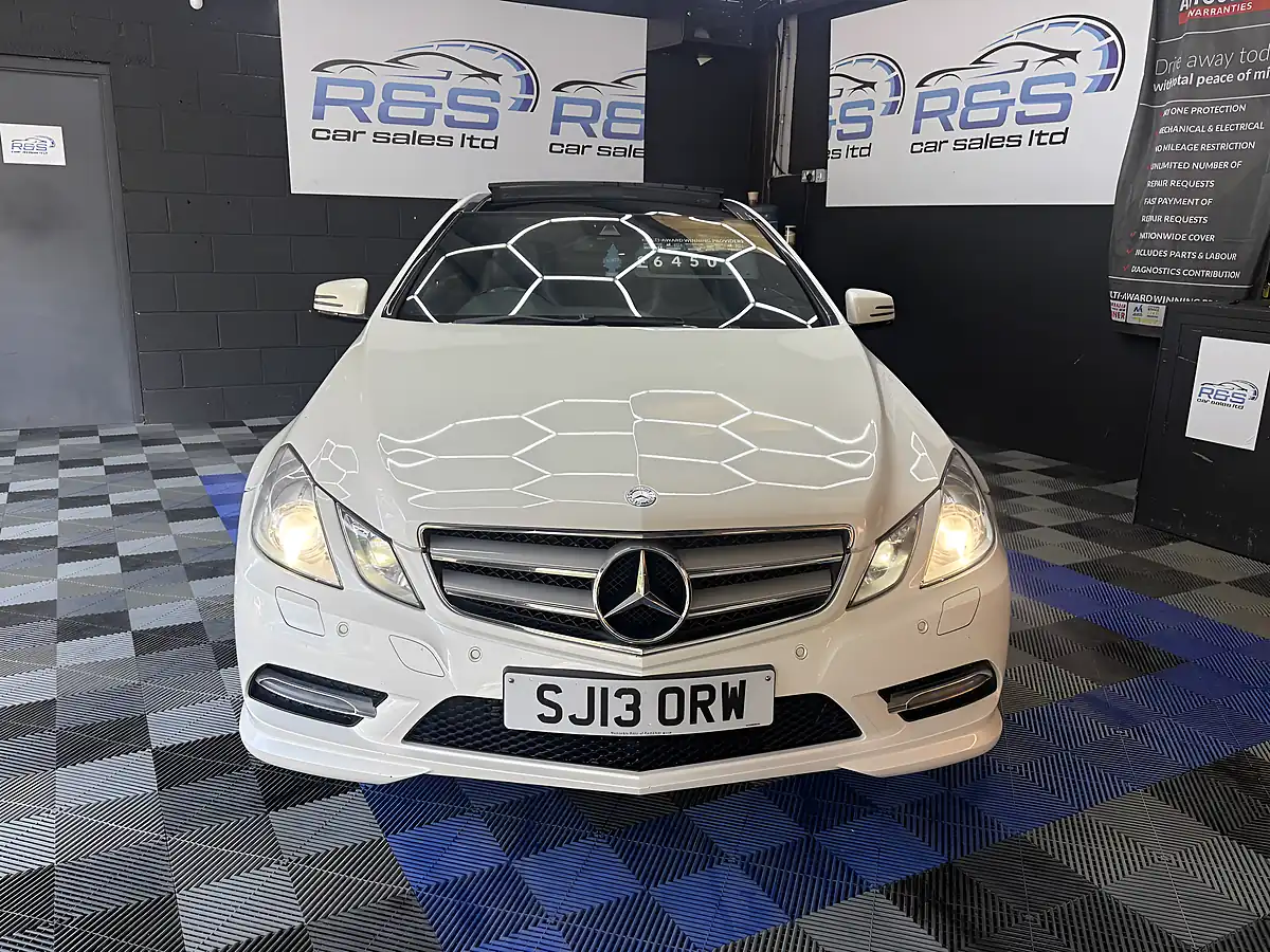 Used 2013 Mercedes-Benz E Class AMG Line Premium Plus Pearlescent White - Interior and Exterior details 4