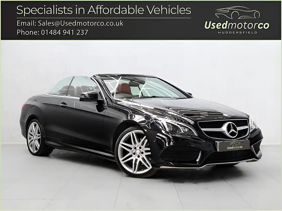 Used 2013 Mercedes-Benz E Class AMG Sport Cabriolet Black - Front View