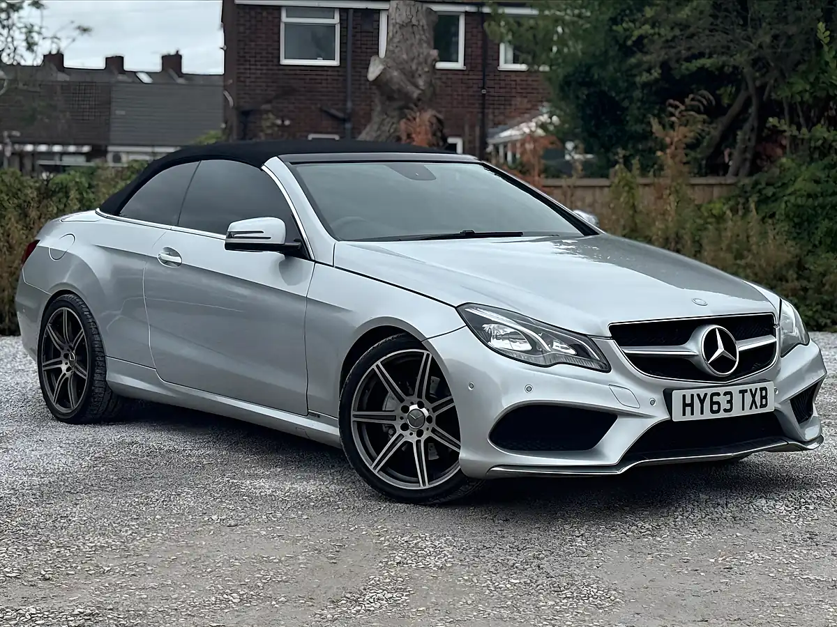 Used 2013 Mercedes-Benz E Class AMG Sport Cabriolet Silver - Front View