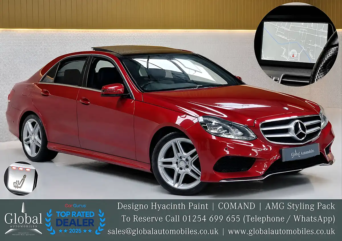Used 2013 Mercedes-Benz E Class AMG Sport Designo Hyacinth Red - Interior and Exterior details 3