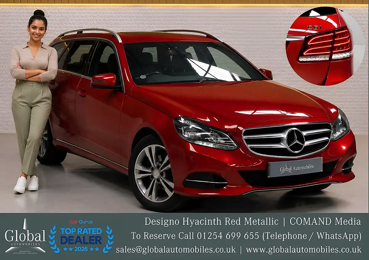 Used 2013 Mercedes-Benz E Class Se Designo Hyacinth Red - Interior and Exterior details 3