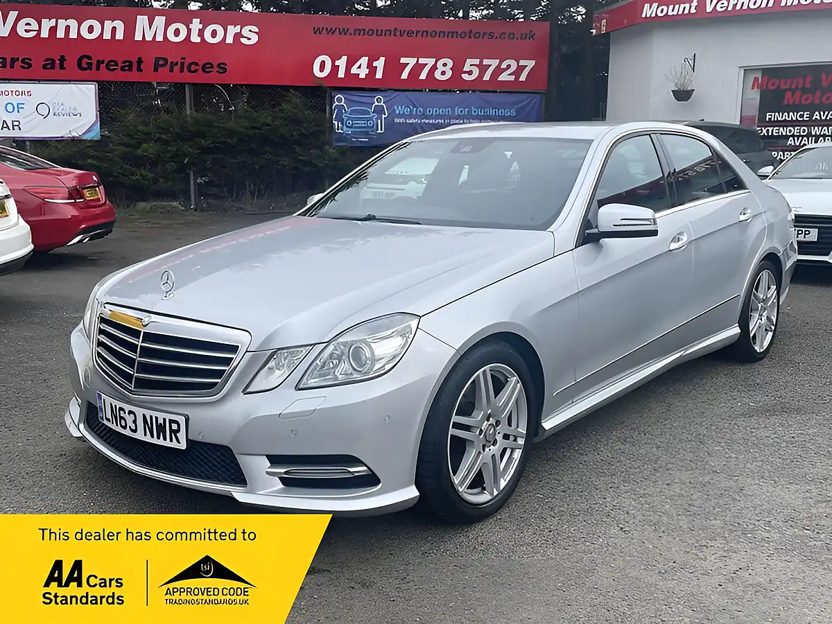 Used 2013 Mercedes-Benz E Class Sport Silver - Front View