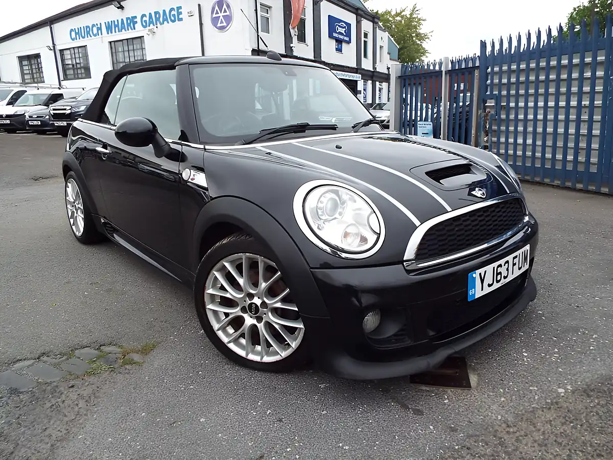 Used 2013 MINI Convertible Cooper S Black - Front View