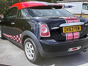 Used 2013 MINI Coupe Cooper (pepper Pack) Midnight Black Metallic - Interior and Exterior details 5