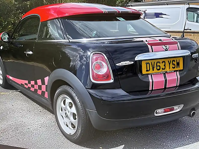 Used 2013 MINI Coupe Cooper (pepper Pack) Midnight Black Metallic - Interior and Exterior details 5